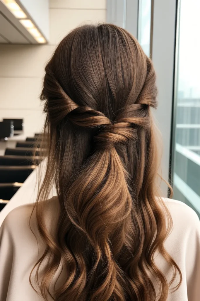 Half Up Half Down Twist