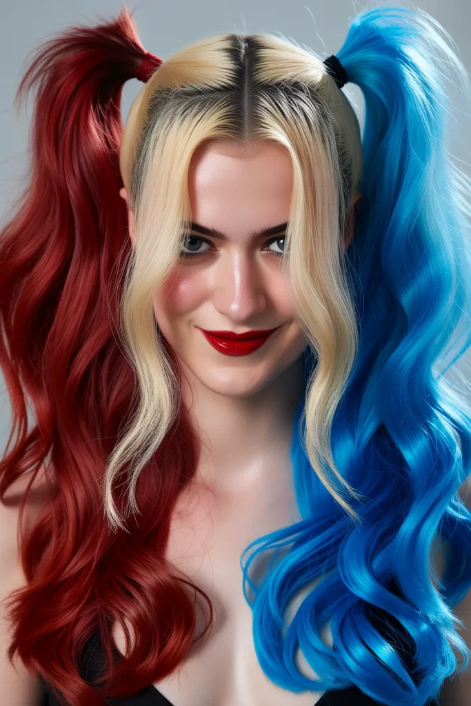Harley Quinn Clown Hairstyle