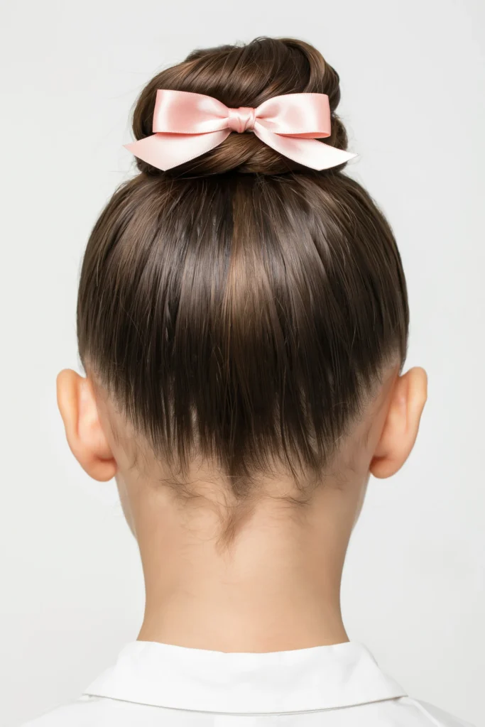 High Bun with Bow