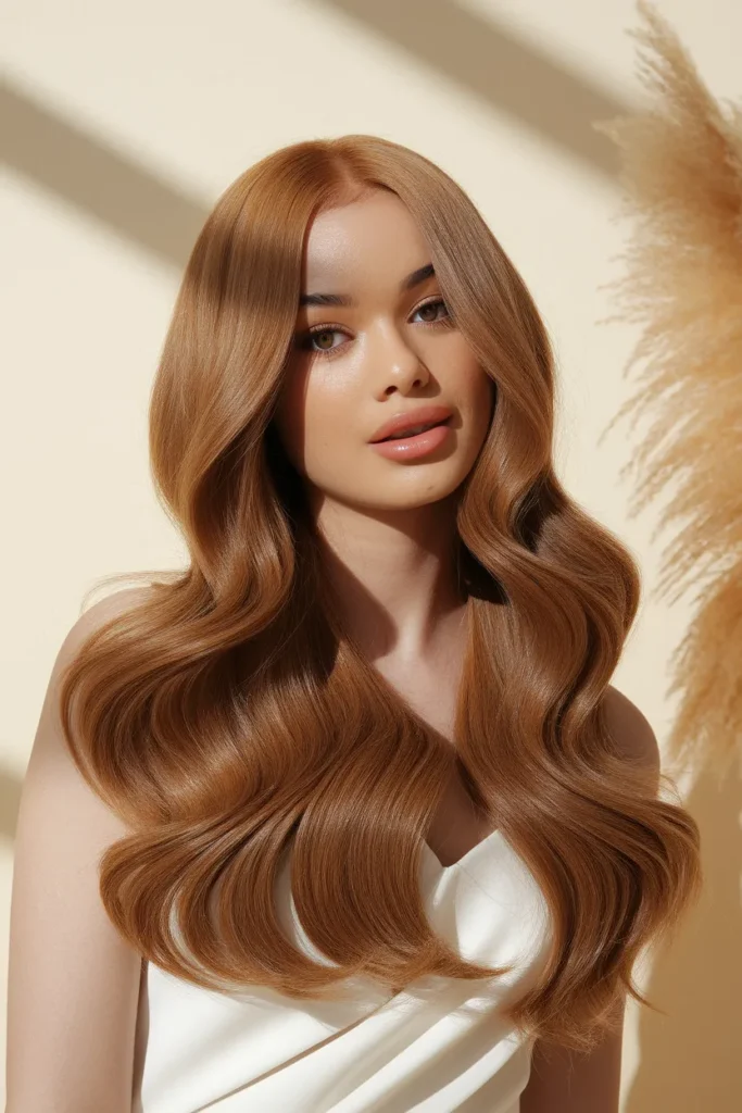Honey Caramel Brown Hair Color