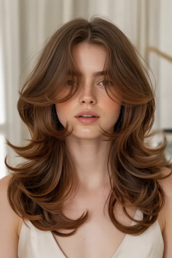 Layered Face Framing Curls