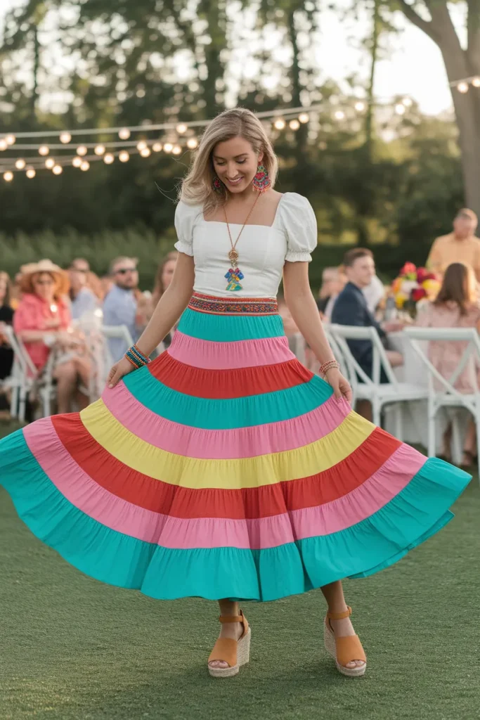 Layered Fiesta Skirt