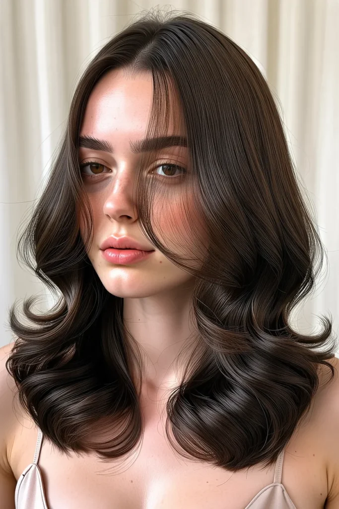 Long Hair with Halo Curls
