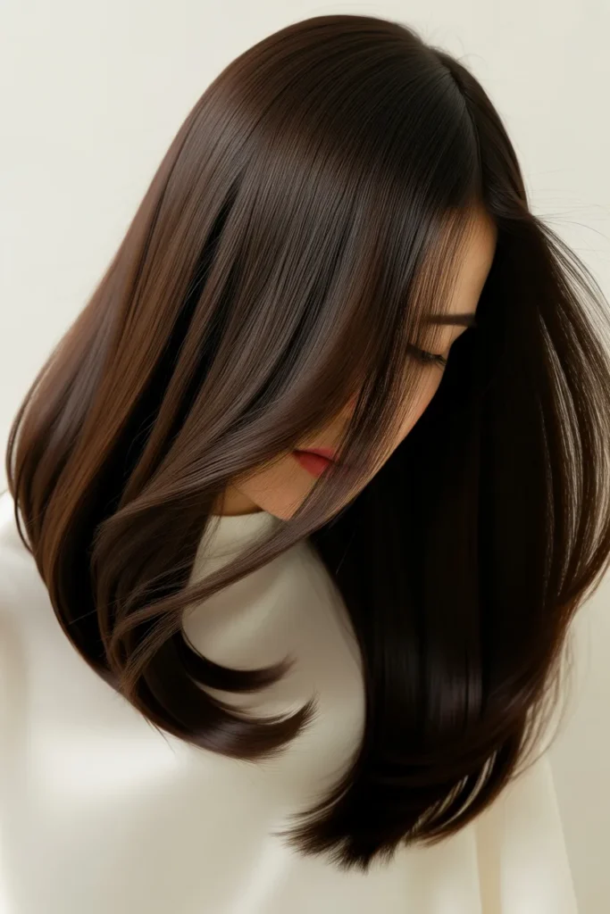 Long Layered V-Cut