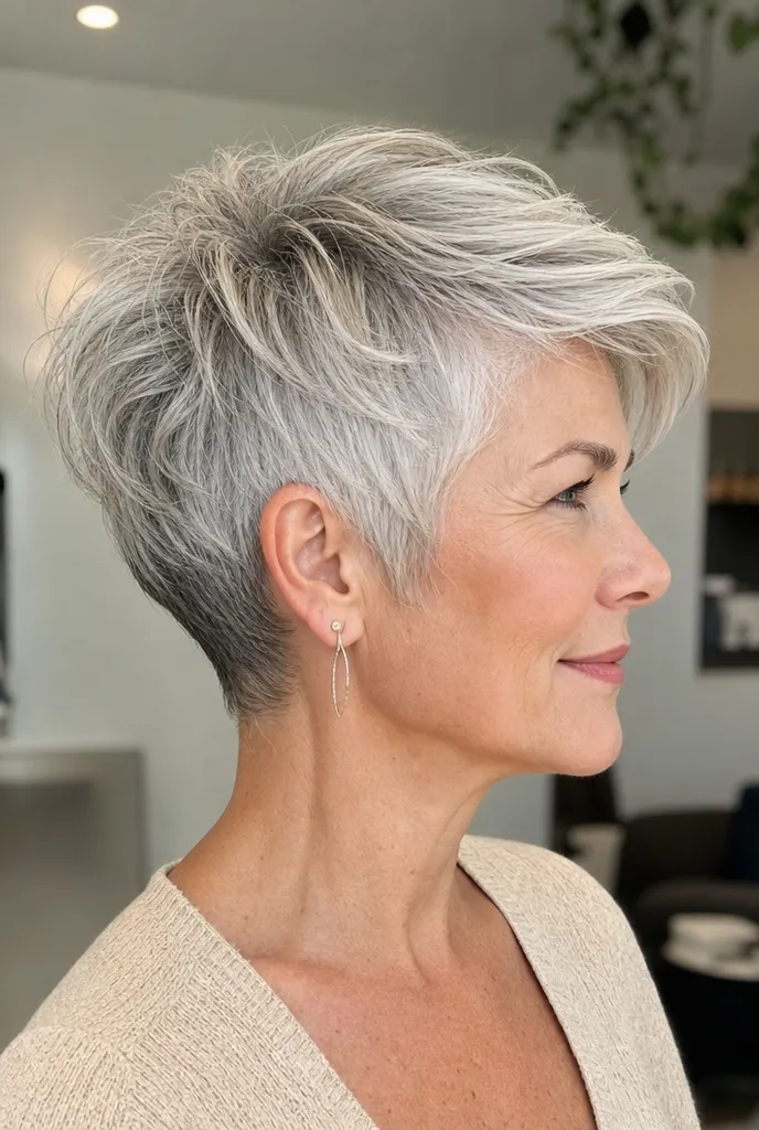Long Pixie With Tapered Sides