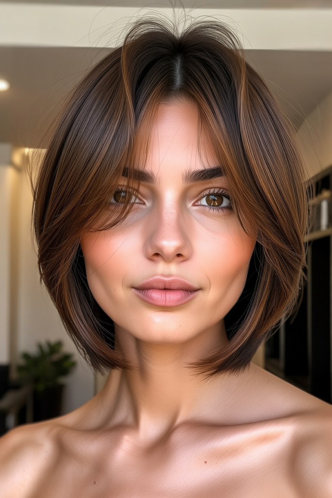 Long Pixie with Curtain Bangs