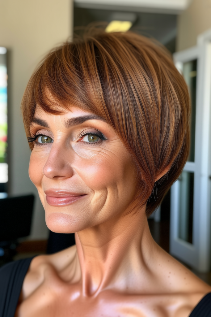 Long Pixie with Soft Fringe