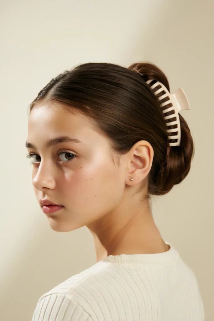 Low Claw Clip Chignon