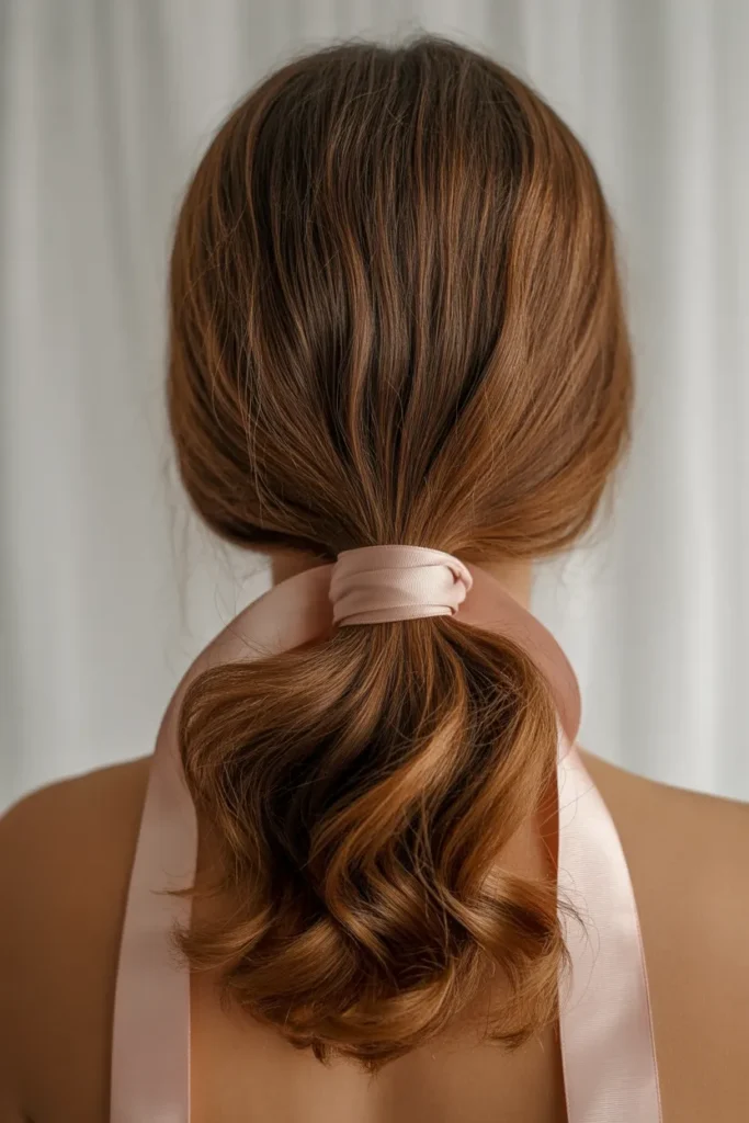 Low Ponytail Soft Curls