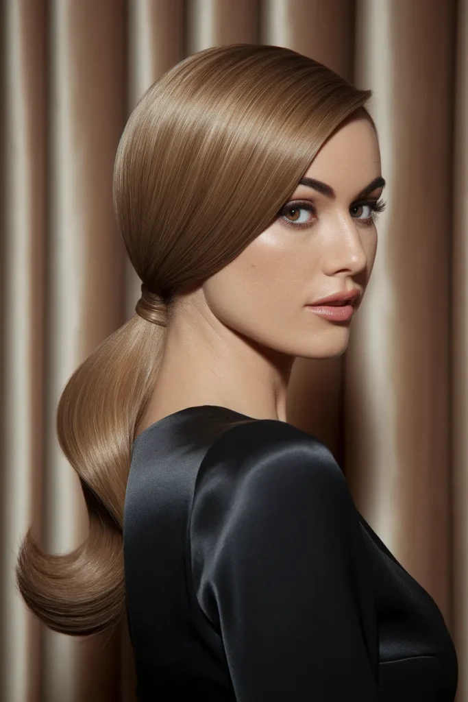 Low Ponytail with Wrapped Base
