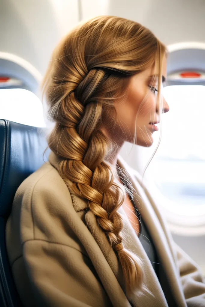 Messy French Braid