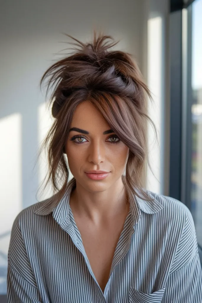 Messy High Bun