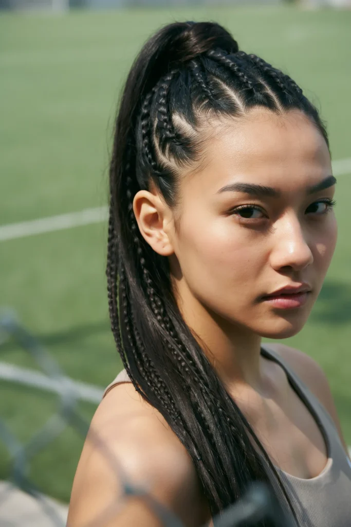 Micro Braid Ponytail
