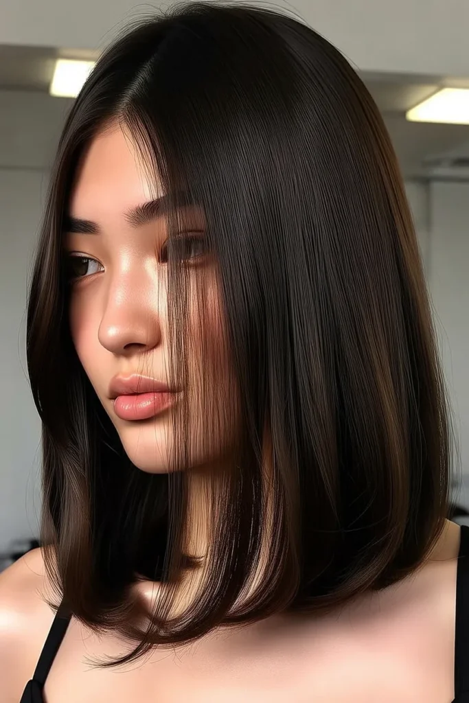 Mid-Back Length with Face-Framing Pieces