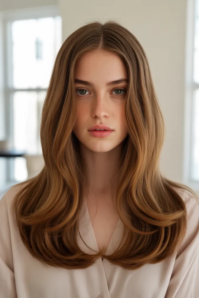 Middle Part Blowout Bounce