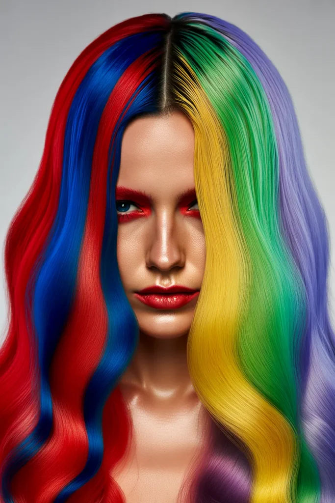  Multicolor Clown Hairstyle