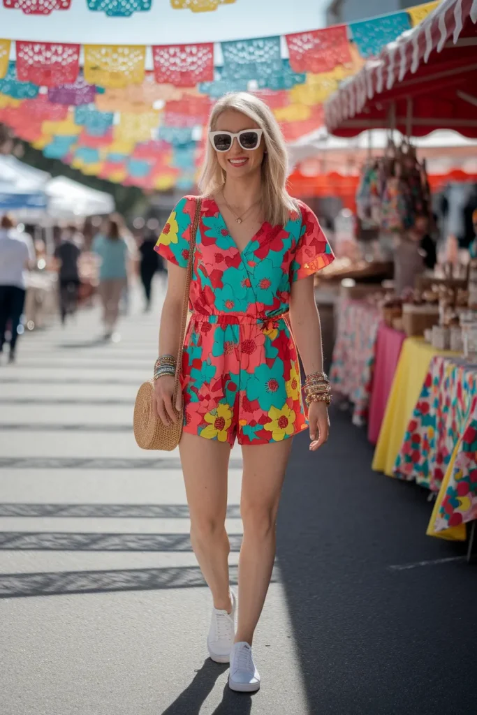 Patterned Romper