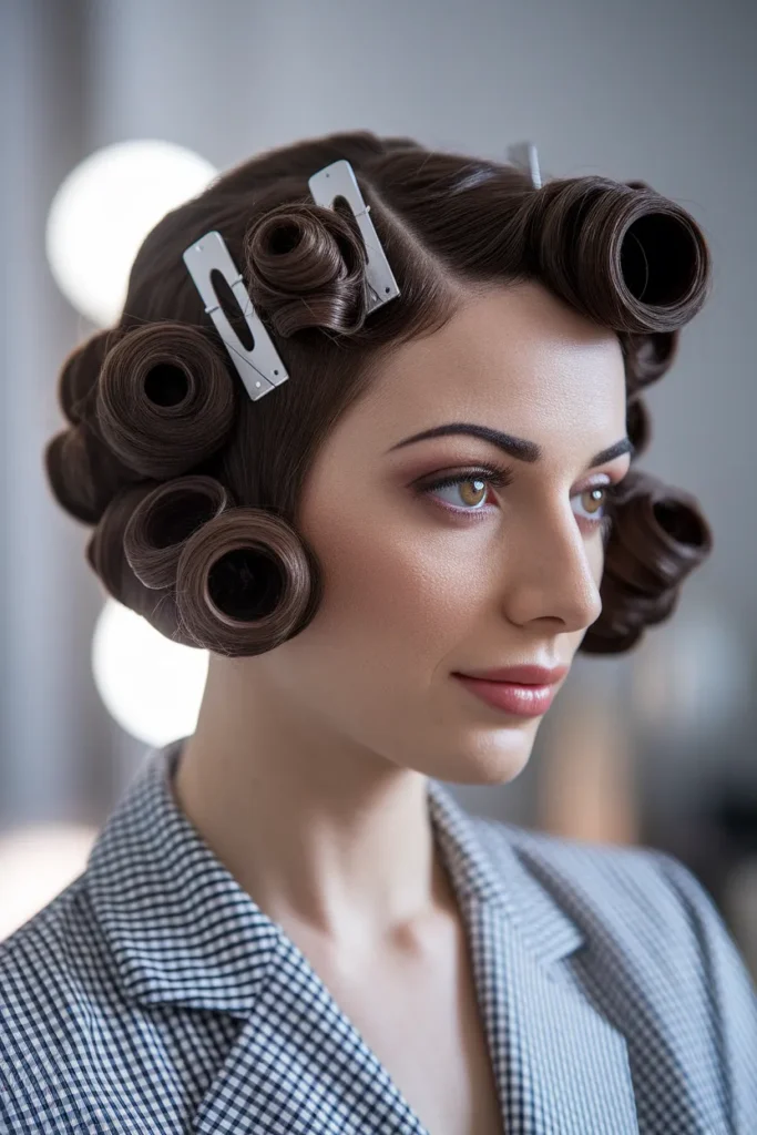  Pin Curls For Short Hair