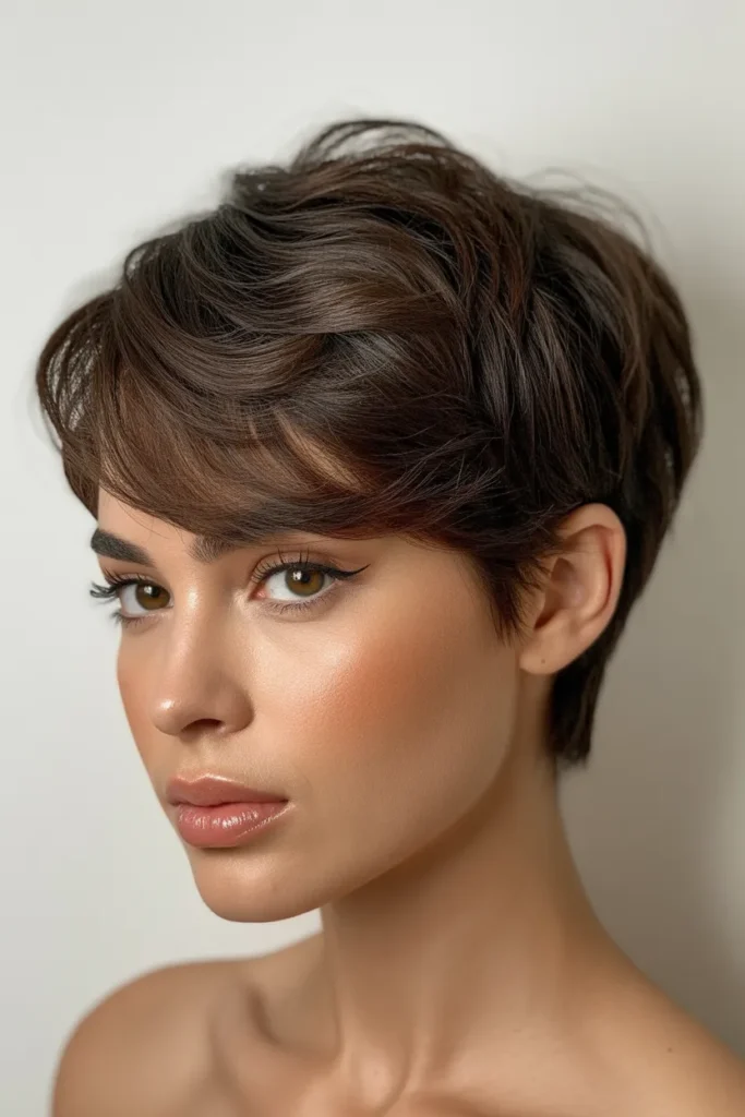 Pixie Cut Blowout Volume