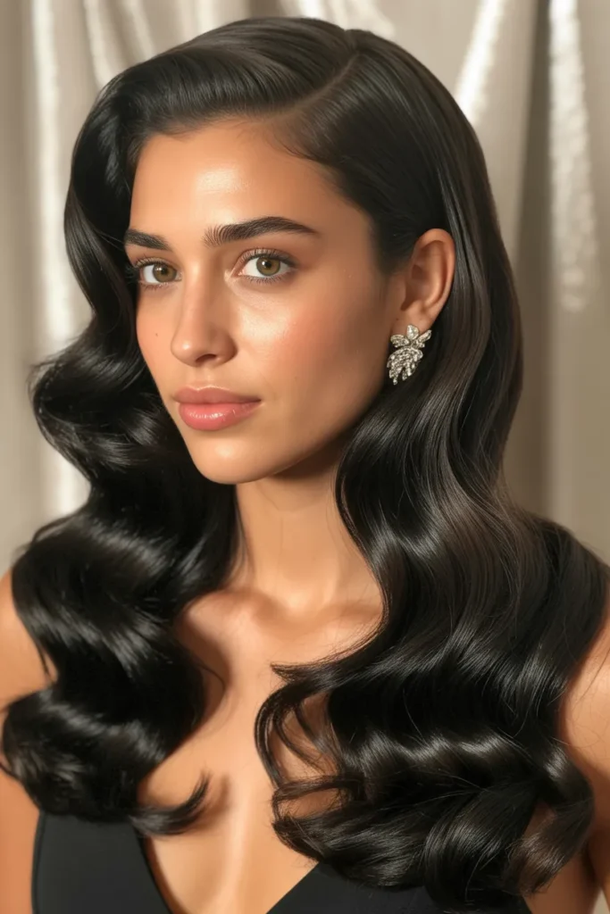 Polished Hollywood Waves