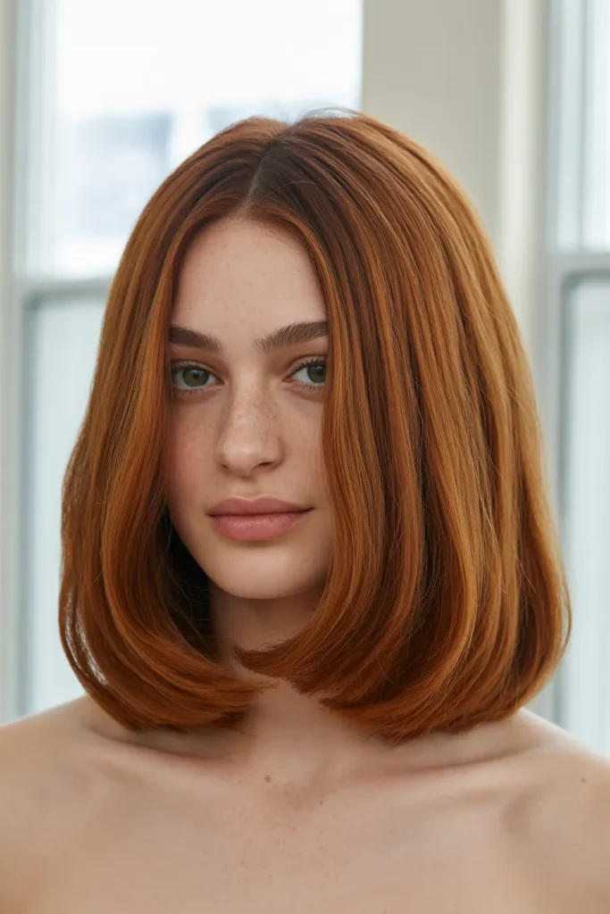 Polished Shoulder Length Blowout