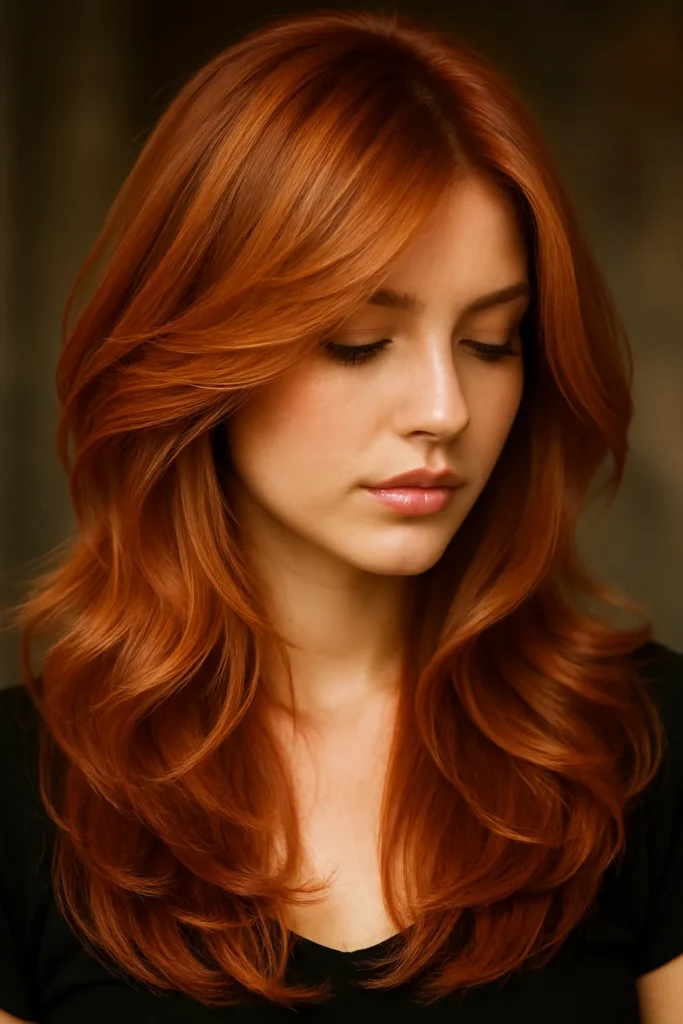 Pumpkin-Colored Halloween Hairstyle