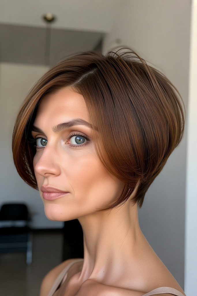 Rounded Long Pixie