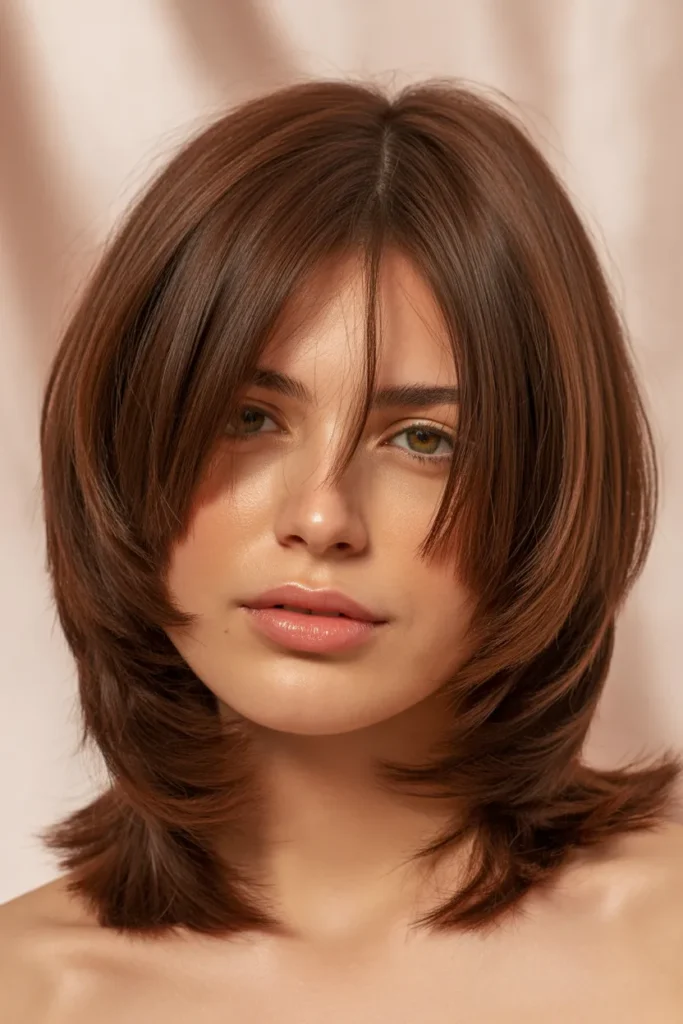 Shag Haircut Blowout