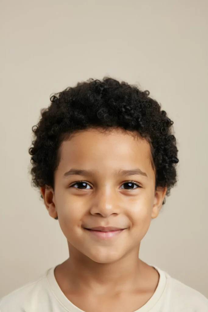 Short Curly Afro