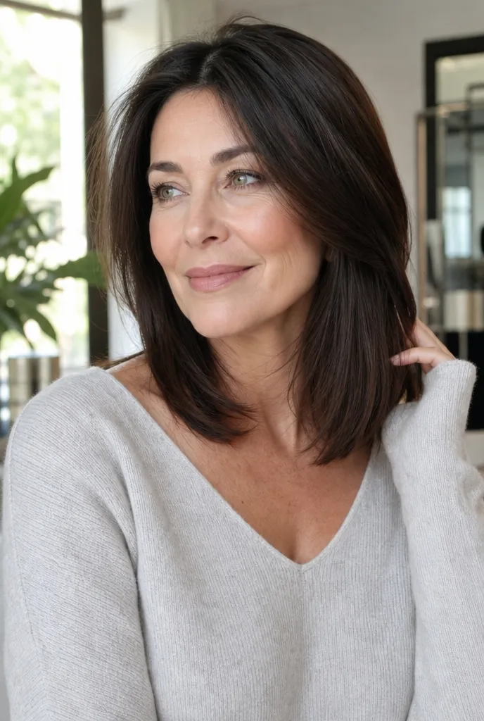 Shoulder-Length Cut With Subtle Layers