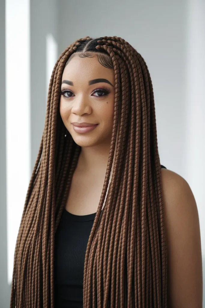 Shoulder-Length Passion Twists