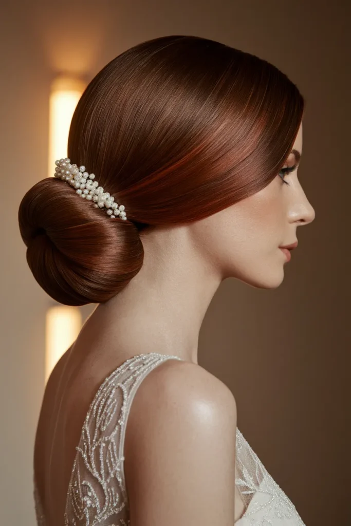 Side Parted Chignon