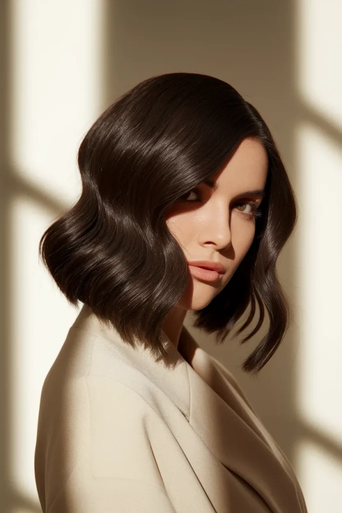 Side-Parted Lob for Added Volume
