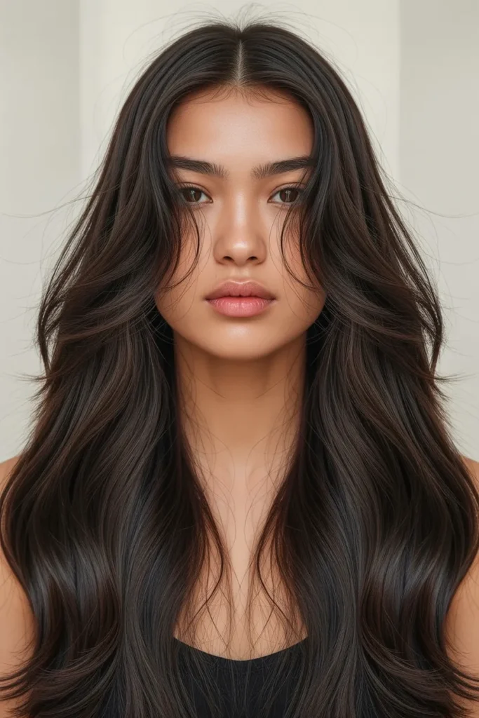 Sleek Straight Blowout With Lift