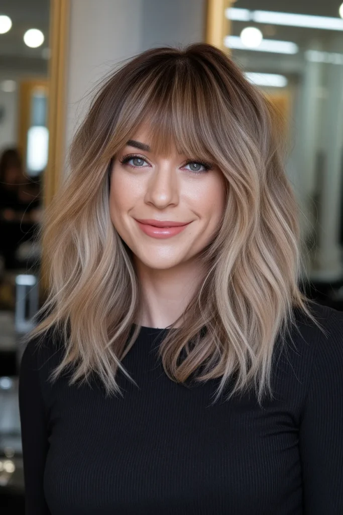 Soft Balayage Wolf Cut