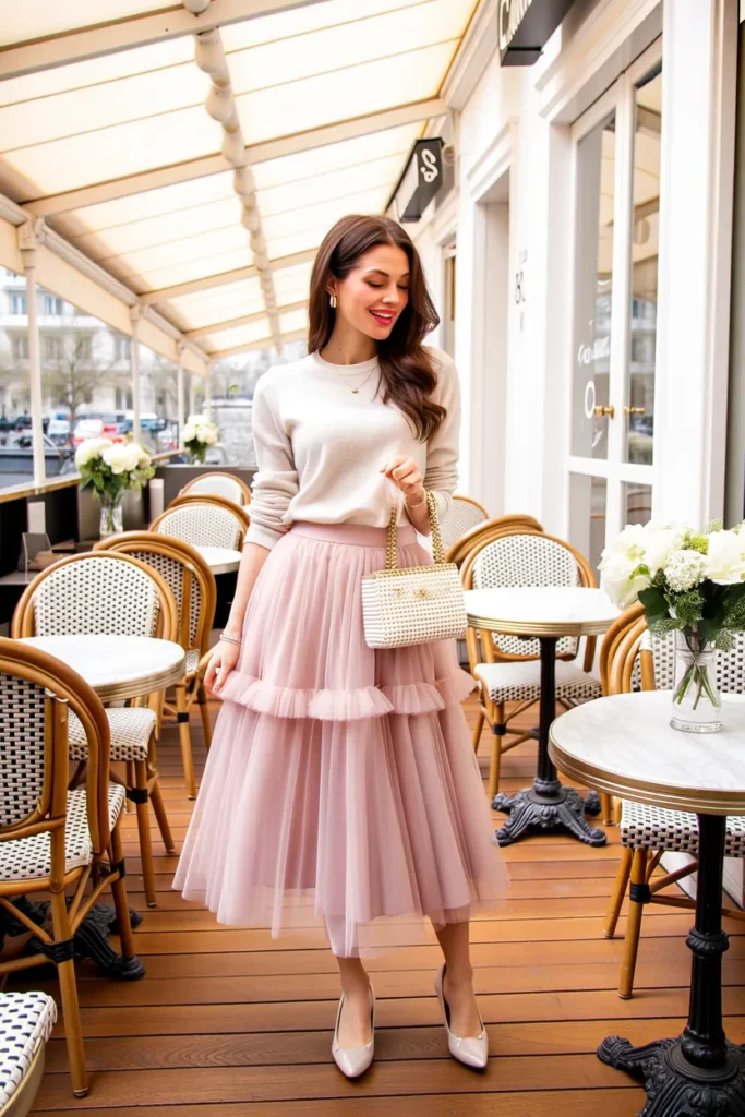 Soft Pink Tulle Skirt