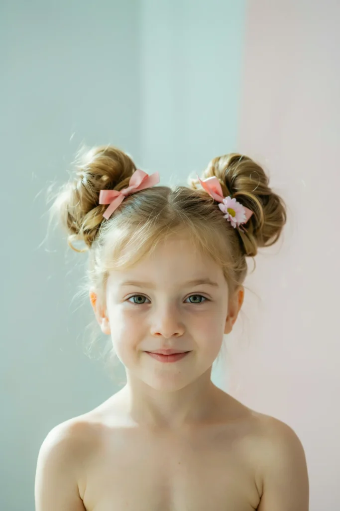 Space Bun Hair Bow