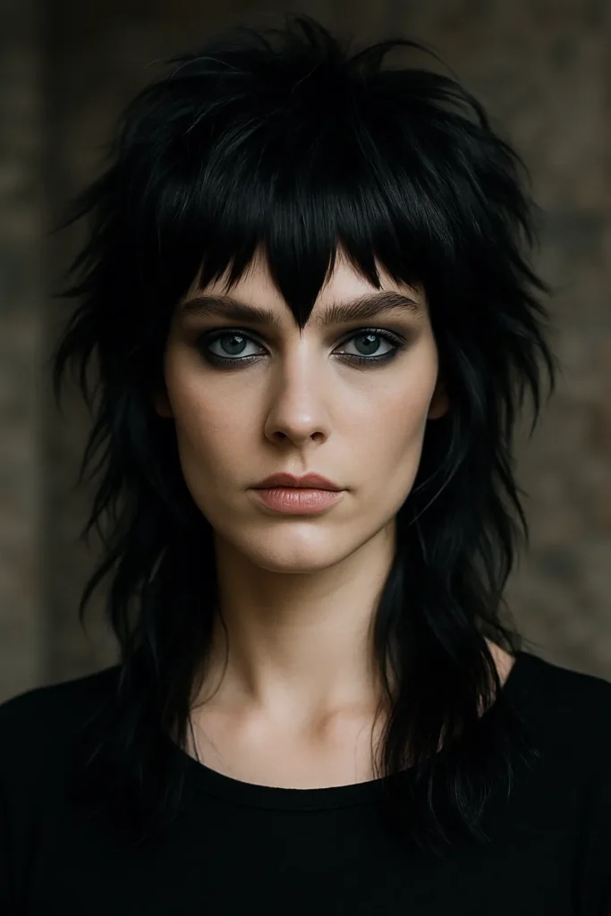Spiky Vampire Shag with V-Cut Bangs
