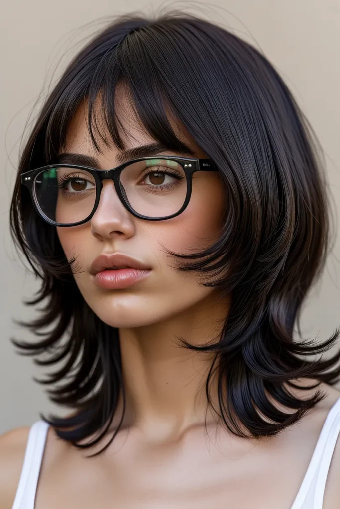 Tapered Long Bangs