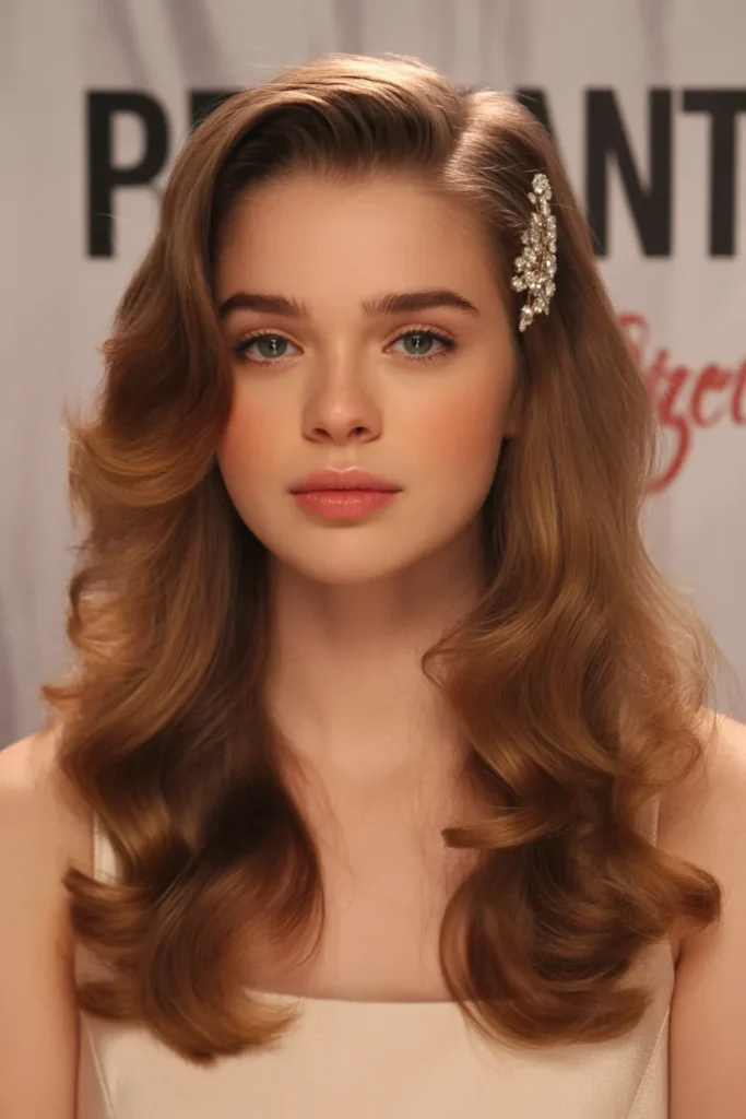 Teased Back Soft Curls