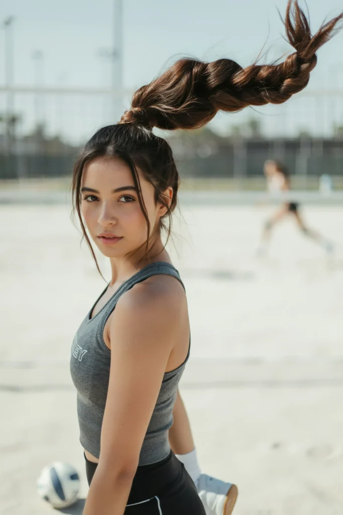 Thick Puffy Braid Ponytail