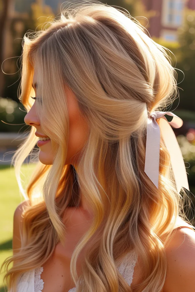 Tousled Half-Up Half-Down