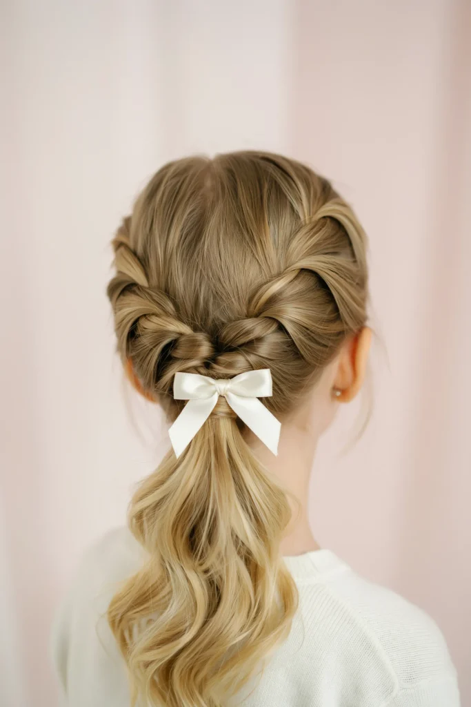 Tucked Braid with Bow