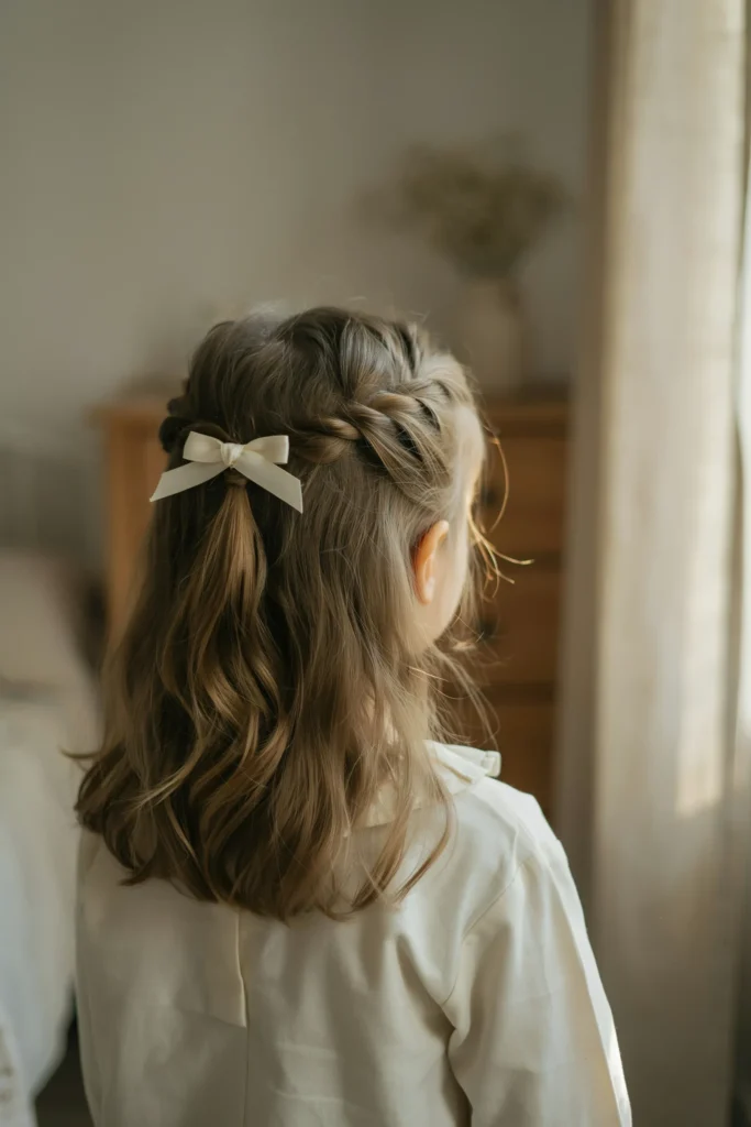 Twisted Half-Up with Bow