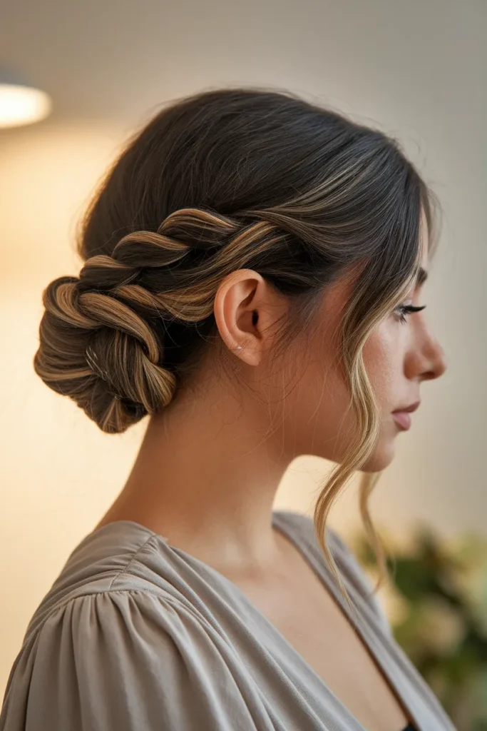 Twisted Low Bun