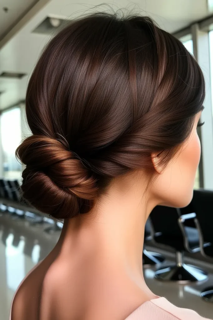 Twisted Low Chignon