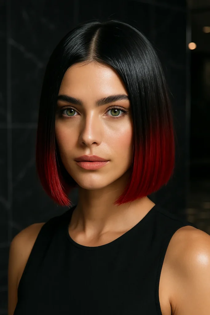 Two-Tone Vampire Bob with Red Tips