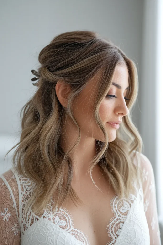 Undone Half-Up Twist