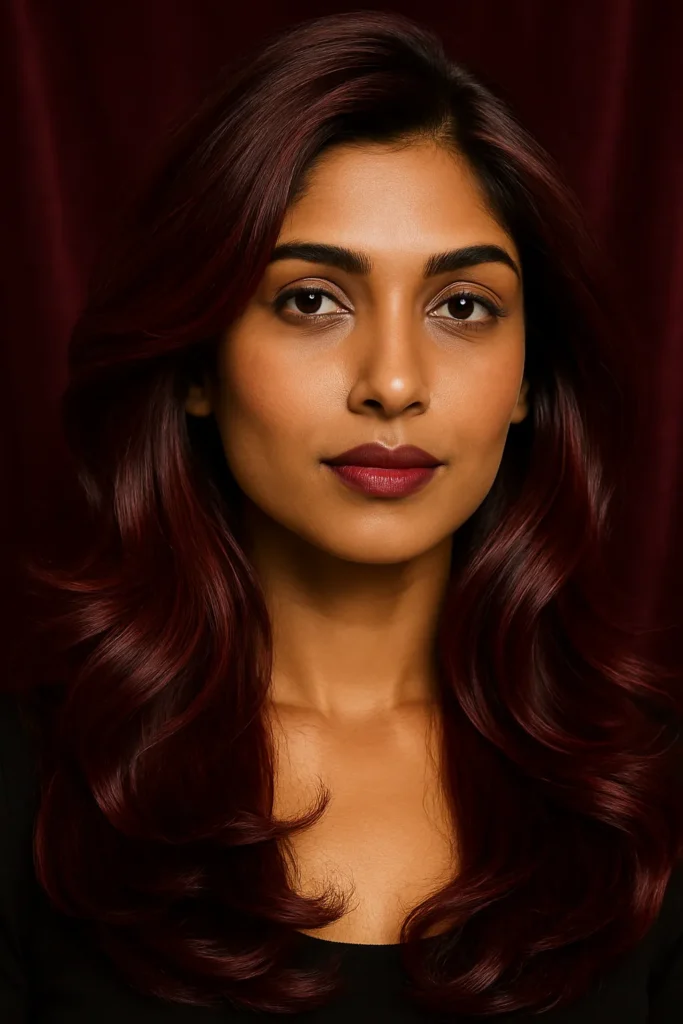 Velvet Red Vampire Hairstyle