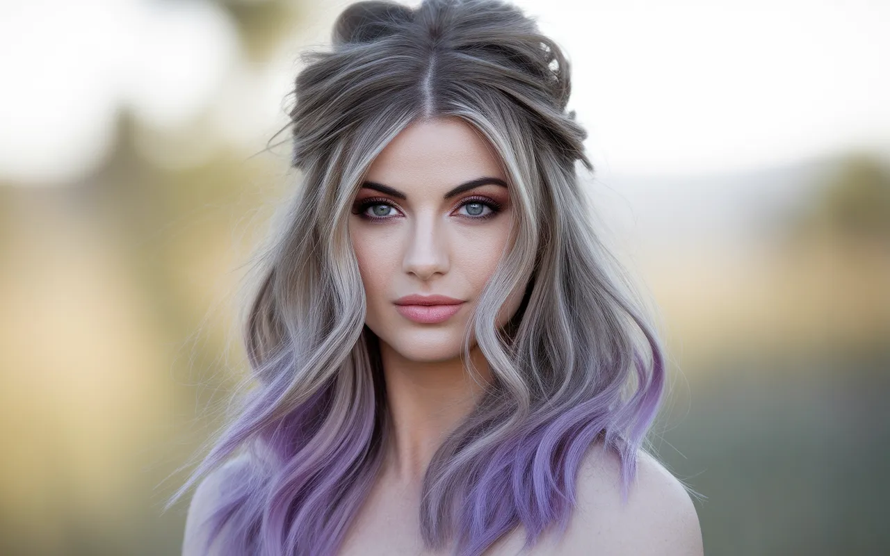 Violet Peekaboo Highlights
